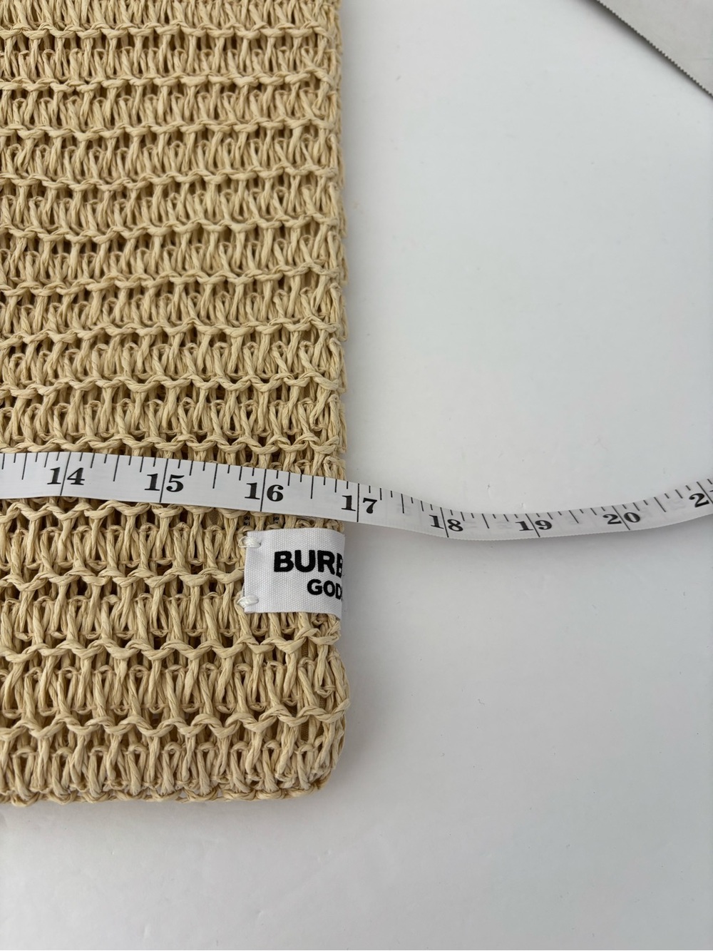 Burberry Beige Woven Tote - Picture 8 of 10